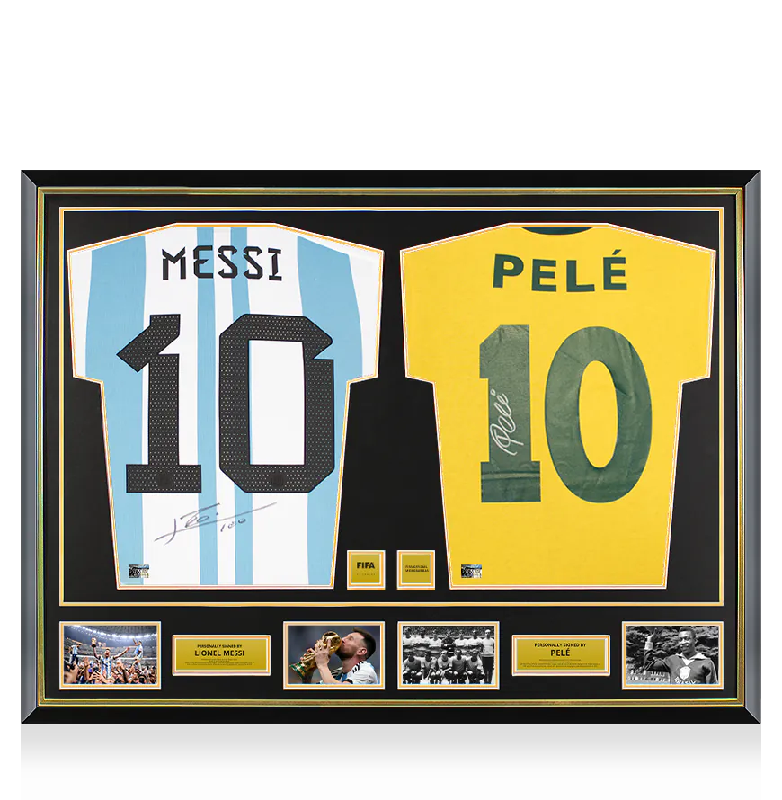 maillots lionel messi et pele nations